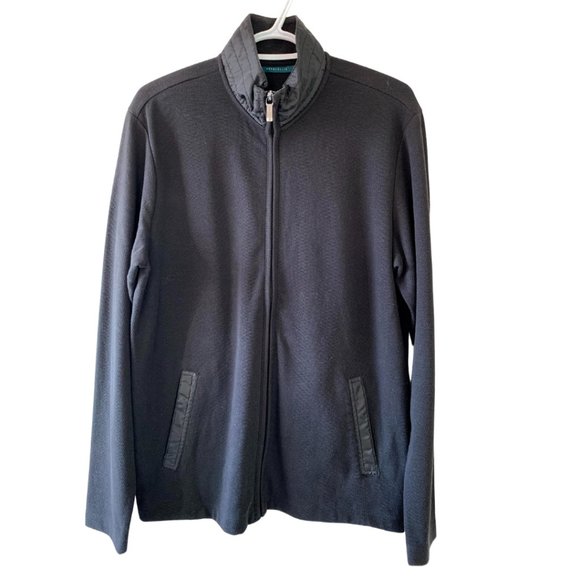 Perry Ellis - Men's Full Zip Sweater - Picture 2 of 5